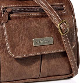 img 2 attached to 👜 MultiSac Zippy Crossbody Bag with Triple Compartments