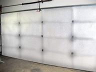 🚀 enhanced nasa tech white reflective foam core 2 car garage door insulation kit, r value 8.0 - 18ft x 8ft, made in usa with new heavy duty double sided tape - also fits 18x7 logo