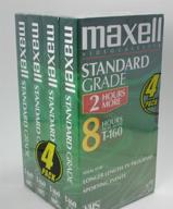 📼 maxell t 160 blank vhs recording tapes - standard grade logo