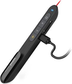 img 4 attached to Rechargeable Wireless Presenter - NORWII N76 Presentation Remote for PowerPoint Clicker 330FT Range, Slide Advancer with Volume, Hyperlink & Key Customization Support