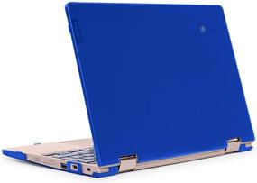 img 4 attached to 💻 mCover Hard Shell Case for Late-2019 11.6" Lenovo C340 Series 2-in-1 Convertible Chromebook Laptop - Blue (Not Compatible with Lenovo C330, N21, N22, N23, N24, 100E, 300E, 500E, Flex 11, Yoga 11e)