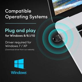 img 2 attached to PC Bluetooth Adapter - USB Dongle for Windows 10/8/7 💻 - Bluetooth Receiver for PC - Bluetooth USB Receiver for Computer/Laptop