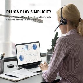 img 1 attached to 【Upgraded】 Bluetooth Microphone Headphones Compatible