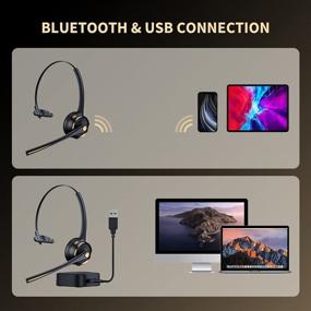 img 3 attached to 【Upgraded】 Bluetooth Microphone Headphones Compatible