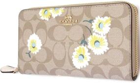 img 3 attached to Women's Coach Accordion Wallet in Signature Leather - Handbags & Wallets