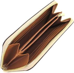 img 1 attached to Women's Coach Accordion Wallet in Signature Leather - Handbags & Wallets