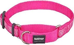 img 1 attached to Vibrant Red Dingo Martingale Collar: Paw Impressions for Secure and Stylish Control