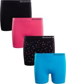 img 4 attached to 🩲 Reebok Girls’ Underwear – Seamless Cartwheel Shorties (Set of 4)