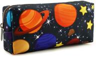 lparkin space canvas galaxy pencil case: the ultimate gift for gadgets, stationery & makeup storage logo