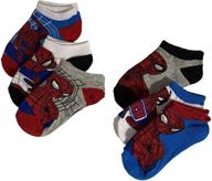 6-pack marvel spider-man athletic socks for little boys & big boys logo