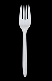 img 4 attached to White Medium-Weight Polypropylene Fork - Enhanced for SEO