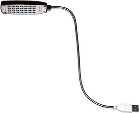 img 3 attached to Enhance Your Workspace with i2 Gear USB Reading Lamp - 28 LED Lights, Flexible Gooseneck, On/Off Switch, for Laptop, Desktop, PC, MAC Keyboards (Black)