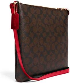 img 2 attached to 👜 Stylish Crossbody Bags & Wallets: COACH Womens Rowan Signature Canvas Collection