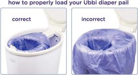 img 2 attached to Пакеты для пеленок Ubbi Diaper Pail, экологичные 🚼 и перерабатываемые из пластика, набор по выгодной цене, 75 штук, 13 галлонов