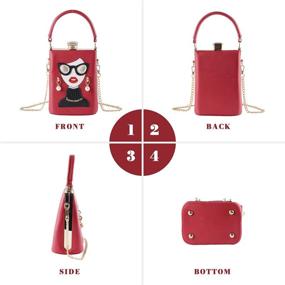 img 3 attached to Emprier Crossbody Shoulder Novelty Personalized Women's Handbags & Wallets and Satchels