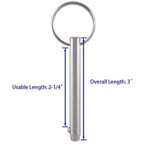 img 3 attached to 🔒 Swift-Lock Diameter Usable Length Fasteners: Unleash Efficiency with Quick Release Technology