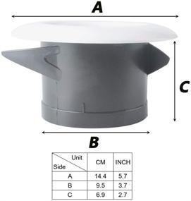 img 3 attached to 🌀 Wadoy 4 Inch Round Soffit Vent: Reliable Bathroom Exhaust Fan Accessory with Screen, ABS Louver Grille Cover - White, Ideal for Eve Dryer Vent