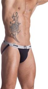 img 1 attached to Gym 1-Inch Waistband Swim/Run Jockstrap with Enhanced SEO