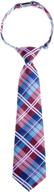 retreez elegant tartan microfiber pre tied boys' accessories ~ neckties logo