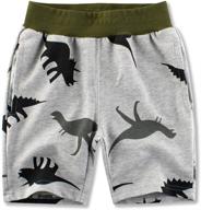 boys' clothing and shorts: gleaming grain elastic cotton shorts logo