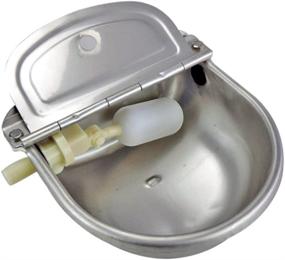 img 1 attached to 🐾 Tbrand Stainless Steel Automatic Animal Waterer Bowl with 1/2 Float Valve - Ideal for Horses, Goats, Pigs, Dogs, and More