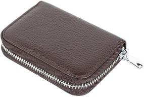 img 1 attached to AGBIADD Women's Leather Handbags & Wallets: Stylish Credit Holder with RFID Blocking Technology