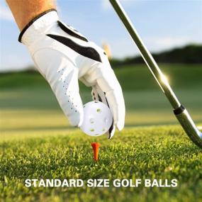 img 1 attached to 🏌️ Amabana Plastic Golf Balls: 30pcs White Training Balls for Driving Range, Swing Practice & Home Use