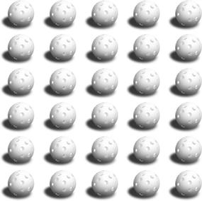 img 4 attached to 🏌️ Amabana Plastic Golf Balls: 30pcs White Training Balls for Driving Range, Swing Practice & Home Use