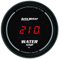 🌡️ auto meter 6337 sport comp digital water temperature gauge - accurate 0-300 f readings logo