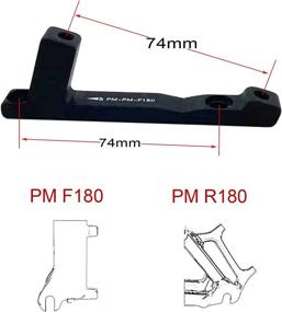 img 1 attached to Joofn PM to PM Disc Brake Adapter for 180mm Rotor - Disc Brake Mounting Bracket