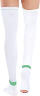 🧦 blahhey anti embolism compression stockings thigh high: unisex ted hose socks 15-20 mmhg for effective compression логотип