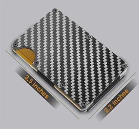 img 1 attached to 💼 Men's Carbon Fiber Minimal Wallets