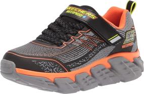 img 4 attached to Skechers TECH Grip Sneaker Charcoal Multi Boys' Shoes in Sneakers