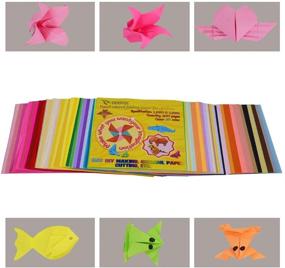 img 1 attached to 🎨 Craft with Creativity: Onepine 50 Vivid Colors 200 Sheets Origami Paper for DIY Arts and Crafts - 6x6 Inch Square Fold Paper