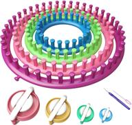 readaeer round knitting looms set: craft kit with hook needle and pompom maker - perfect for knitting enthusiasts! logo