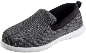 img 4 attached to 👟 Stylish and Comfortable Isotoner Sport Moccasin in Charcoal Heather: Perfect for Active Lifestyle