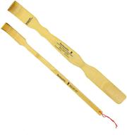 🎋 versatile 17.5" bamboo back scratcher and shoe horn - convenient backscratcher shoehorn logo