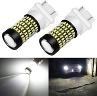 🔆 phinlion 3157 led bulb - ultra bright 2800 lumens, 103-smd 3014 & projector, for back up reverse brake stop tail lights - 3056 3057 3457 3757 4157 led bulbs, 6000k xenon white logo