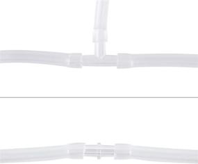 img 3 attached to 🐠 Pawfly 40-Piece White Plastic Inline Tubing Aquarium Air Valve Connector, 3-Way T and Straight