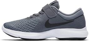 img 4 attached to 👟 Boys' Nike Revolution Running Sneakers in Black Cool Grey White for Enhanced Performance