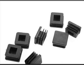 img 2 attached to 🔲 Comidox 10 Pcs 1x1 Inch Square Tube Plastic Hole Plug - Cap Cover for Tube Chair Glide Insert - Fitness Equipment, Steel Wood Furniture Cap Pipe Plug