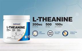 img 2 attached to Превосходное качество порошка Nutricost L-Theanine - 100 г | Без глютена и не ГМО