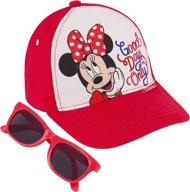 adorable disney minnie mouse kids cap for girls 2-7: toddler baseball hat logo