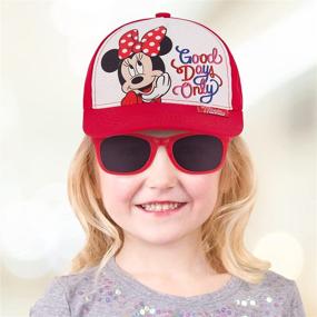 img 3 attached to Adorable Disney Minnie Mouse Kids Cap for Girls 2-7: Toddler Baseball Hat