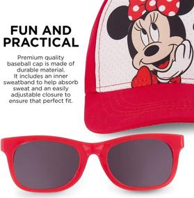 img 1 attached to Adorable Disney Minnie Mouse Kids Cap for Girls 2-7: Toddler Baseball Hat