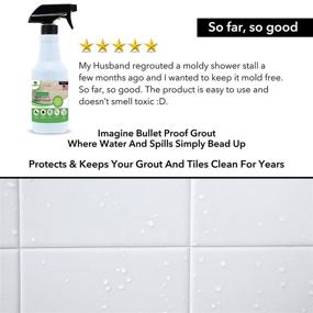 img 1 attached to 🔒 Seal It Green Xtreme Heavy-Duty Grout Sealer - Odorless Stain Block Technology. Water-Based, Non-Toxic & Zero VOC's. Seals & Protects. Easy Spray-On. Incredible Coverage of 100+ SF. Ideal for Indoor & Outdoor Use.