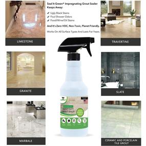 img 2 attached to 🔒 Seal It Green Xtreme Heavy-Duty Grout Sealer - Odorless Stain Block Technology. Water-Based, Non-Toxic & Zero VOC's. Seals & Protects. Easy Spray-On. Incredible Coverage of 100+ SF. Ideal for Indoor & Outdoor Use.