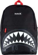 hurley boys backpack black shark backpacks logo