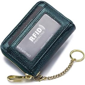 img 4 attached to 💳 Sanxiner RFID Blocking Leather Women's Handbags & Wallets: Stylish Security for your Credit Cards