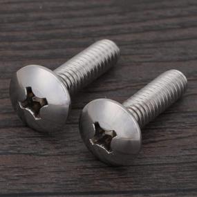 img 2 attached to Truss Machine Screws Stainless Phillips: Reliable Fasteners for a Wide Range of Applications